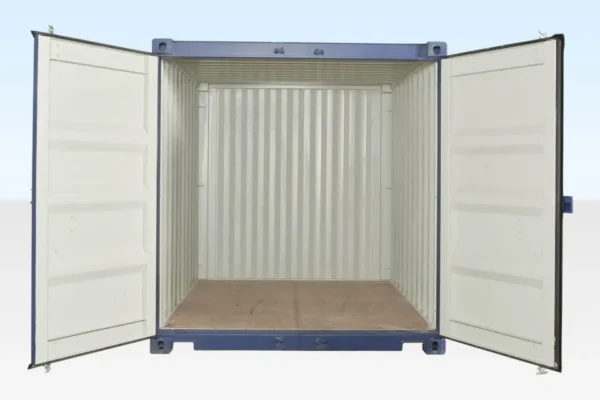 10ft x 8ft Shipping Container (One Trip) Blue (RAL 5013) - Image 4